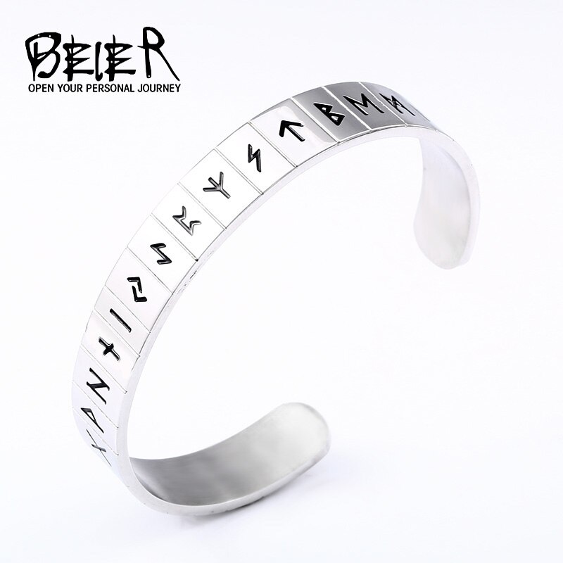 BEIER Unique Norse ŷ futhark bracelet Men ĭ..